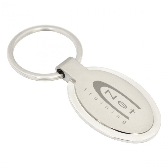 Promotional Eclipse Oval Keyring