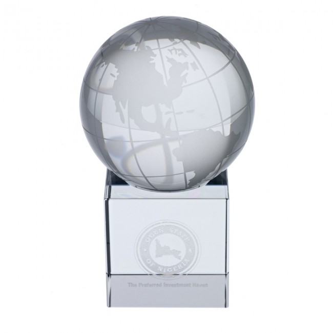 Promotional Crystal Globe Award