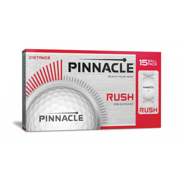 Promotional Pinnacle Rush Printed Golf Balls Boxed In 15'S