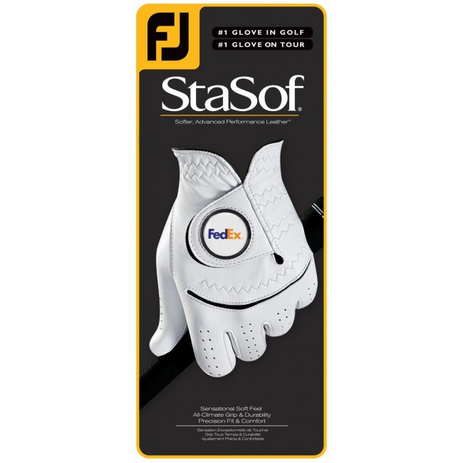 Promotional Fj (Footjoy) Stasoft Golf Glove With Your Logo On The Removable Ball Marker