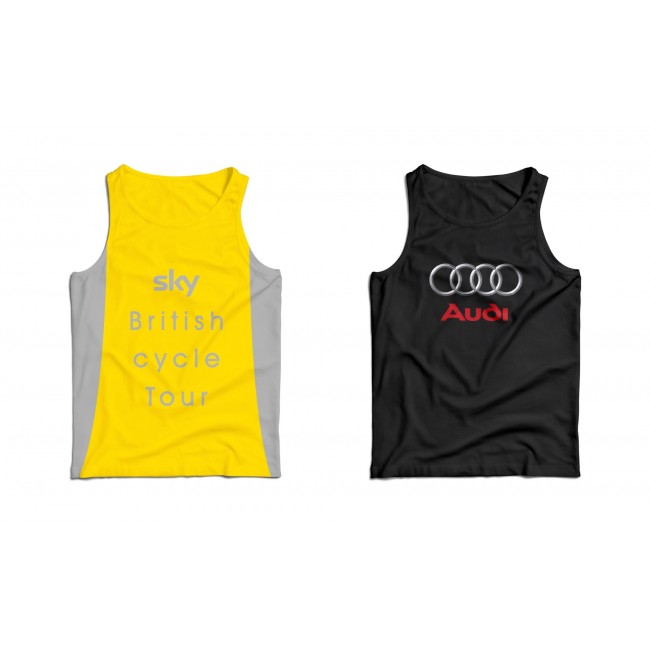 Promotional Custom Design Sports/Running Vest With Your Logo Printed Full Colour To Both Sides