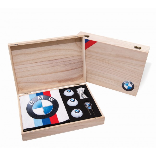 Promotional Wooden Geo Golf Presenation Gift Box