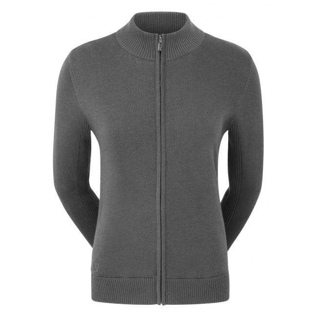 Promotional Fj (Footjoy) Women'S Full Zip Lined Wool Blend Golf Pullover