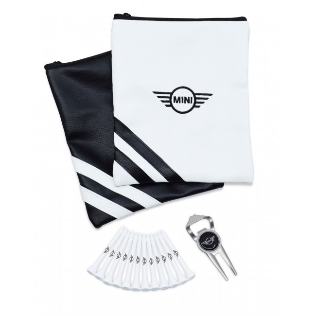 Promotional Premium Zipped Leatherette Embroidered Golf Gift Bag 2