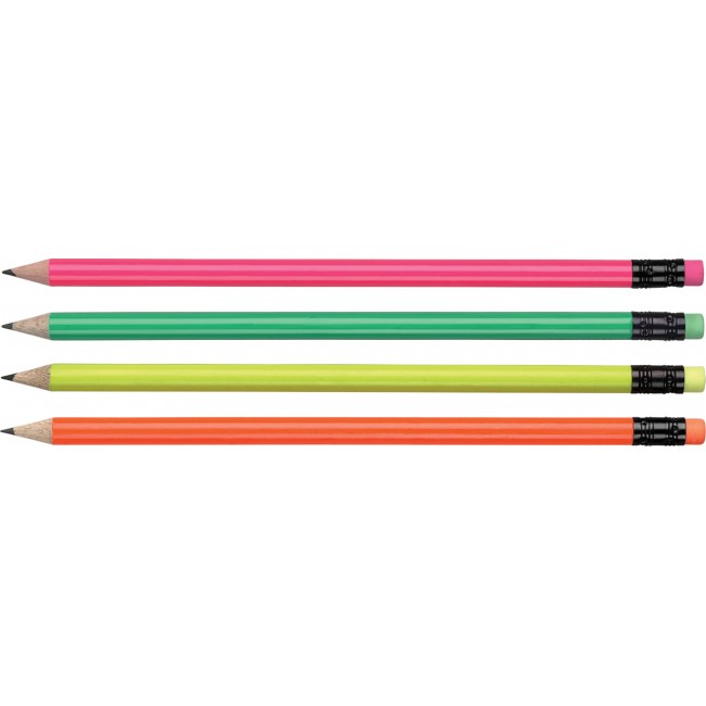 Promotional Fluorescent Wooden Pencil