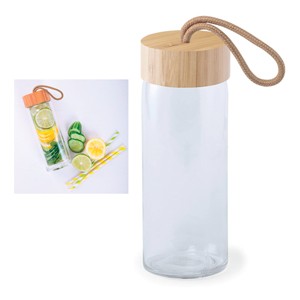 Promotional Glass Jar & Bamboo Lid 420ml