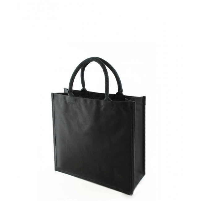 Promotional Kiboko Black Laminated Canvas Bag 10oz