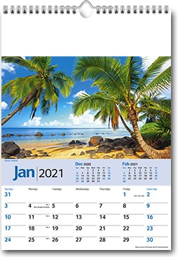 Promotional Scenic World Memo Wall Calendar