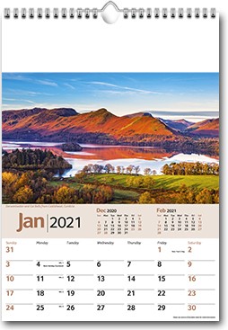 Promotional Scenic Memo Wall Calendar