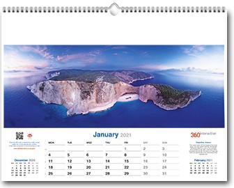 Promotional 360Interactive Organizer Wall Calendar