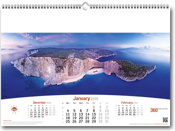 Promotional 360 Interactive Wall Calendar