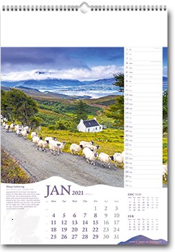 Promotional Scenic Tour Of Scotland Wall Calendar