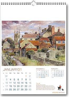 Promotional Around Britain Wall Calendar