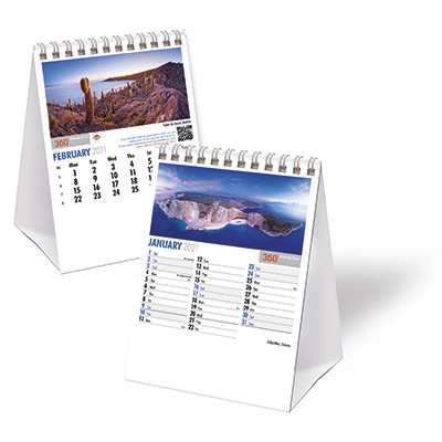 Promotional 360Interactive Mini Desk Calendar