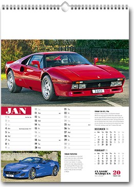 Promotional Classic Marques - Past & Present Wall Calendar