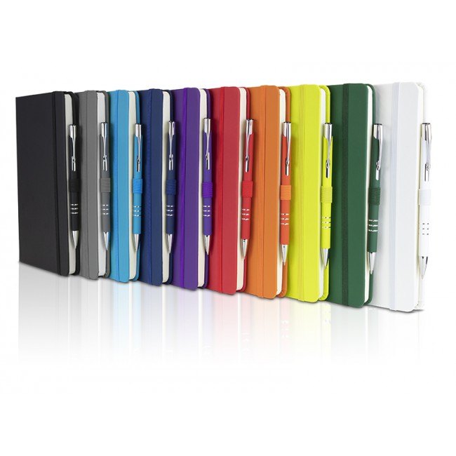 Promotional A5 Dimes Notebook & Pen Set