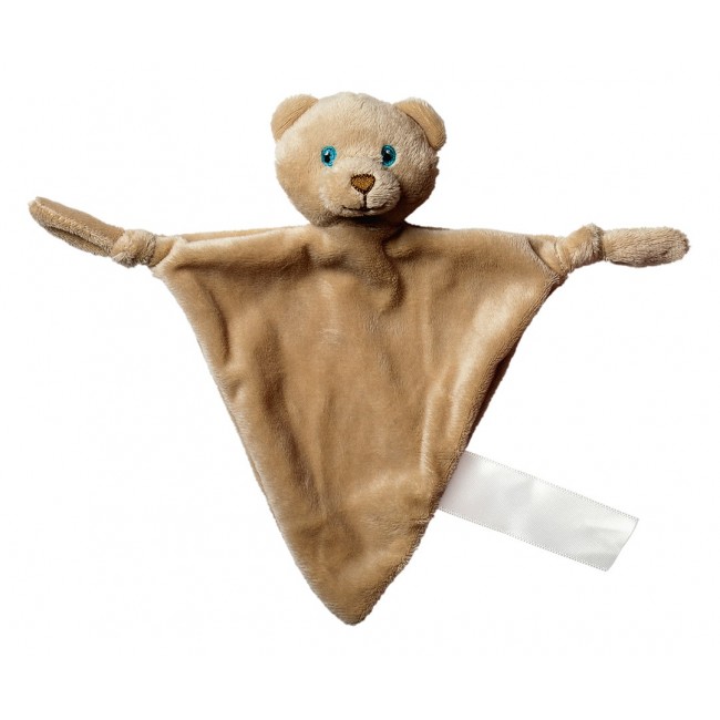 Promotional Cuddle blanket bear, triangular