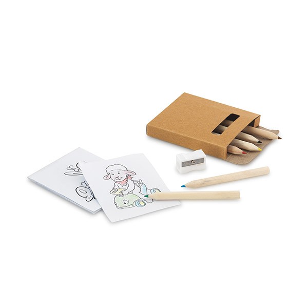 Promotional Colouring Set With Colouring Pencils