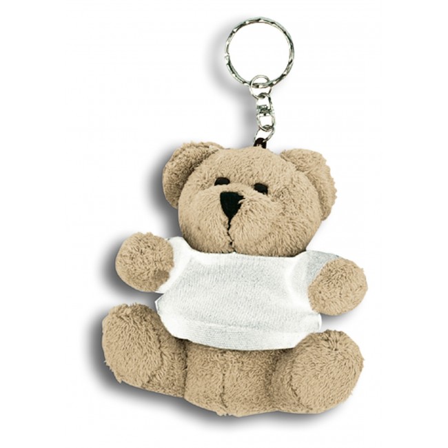 Promotional Softplush bear with keychain and mini t-shirt