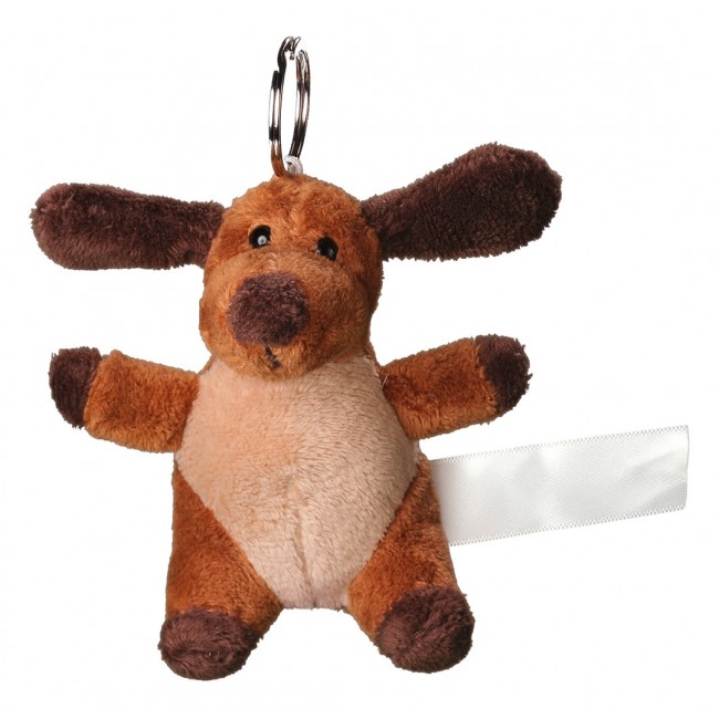 Promotional Plush dog with keychain