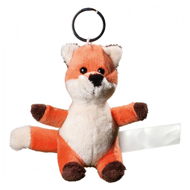 Promotional Plush fox with keychain