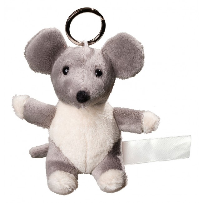 Promotional Plush mouse with keychain