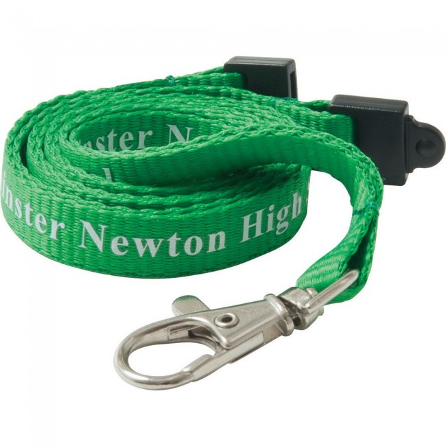 Promotional 15mm Flat Polyester Lanyard