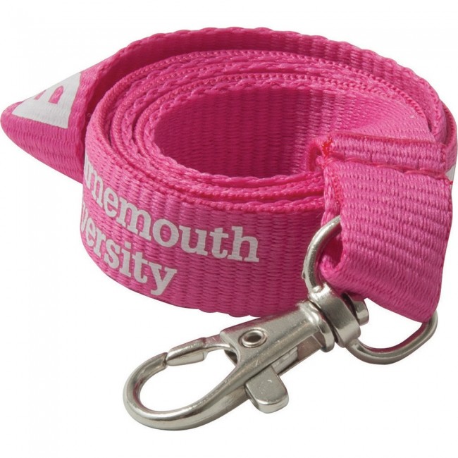 Promotional 20mm Flat Polyester Lanyard