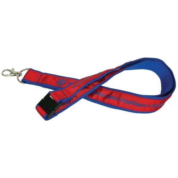 Promotional 20mm Woven Applique Lanyard