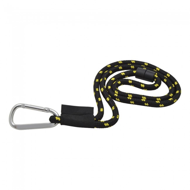 Promotional Rope Lanyard With Woven Label