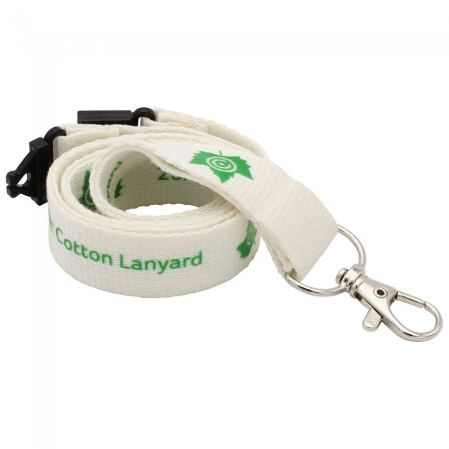 Promotional 25mm Organic Cotton Lanyard