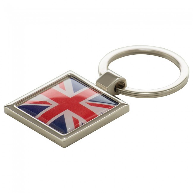 Promotional Oval Alloy Injection Keyring UK Stock