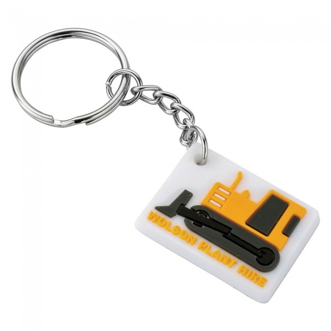 Promotional Soft PVC Bespoke Keyring 50mm