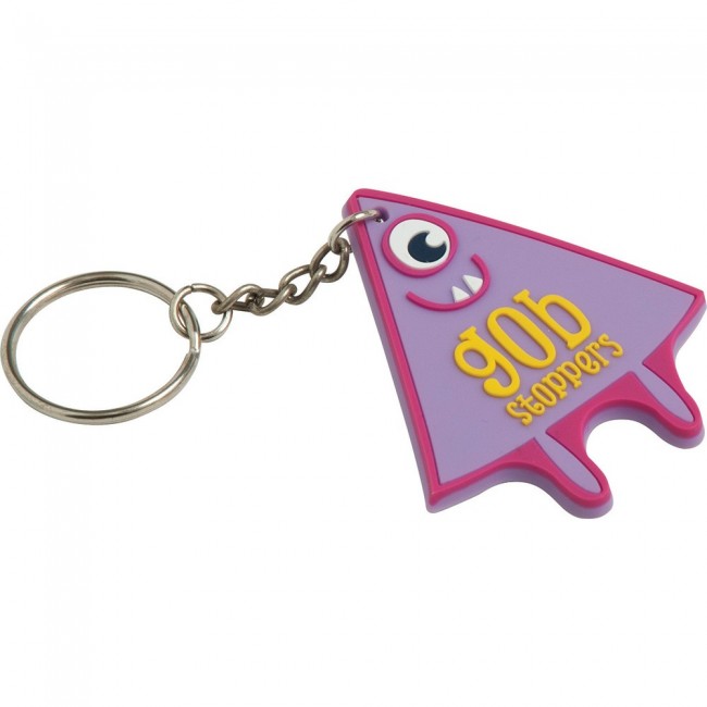 Promotional Soft PVC Bespoke Keyring 70mm