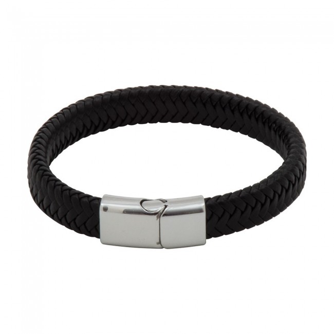 Promotional Engraved PU Cord Effect Bracelet