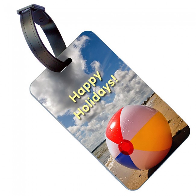 Promotional Printed Luggage Tag With Buckle Strap