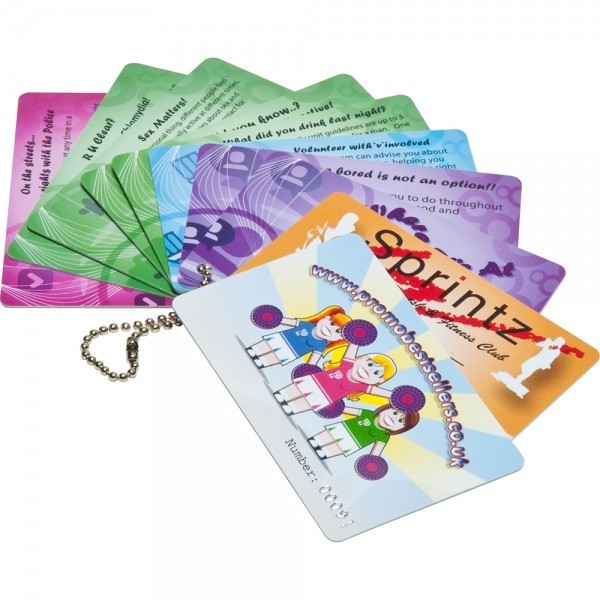 Promotional Small Plastic Cards 54x30mm