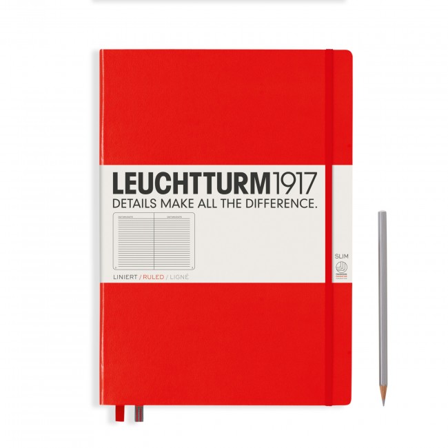 Promotional Leuchtturm Hardcover Master Slim A4+ Notebook - Image 1