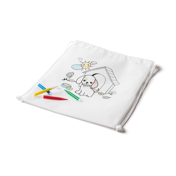 Promotional Children's Colouring Drawstring Bag