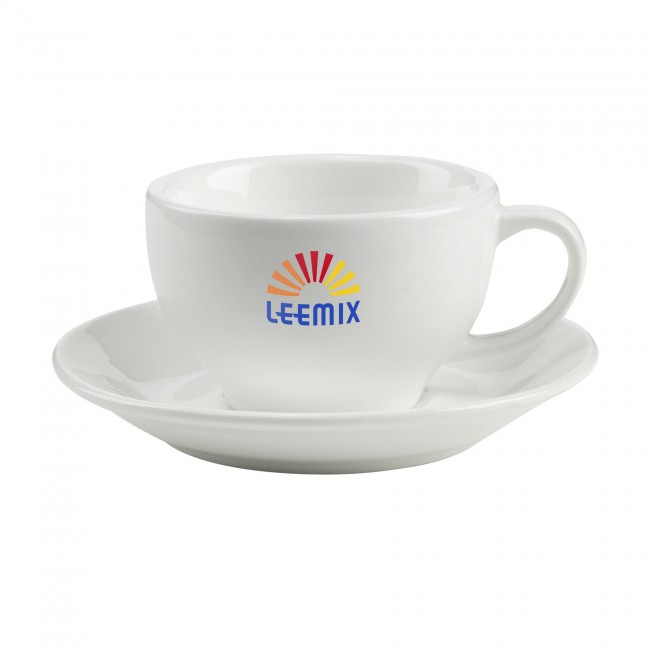 Promotional Sienna cup & saucer