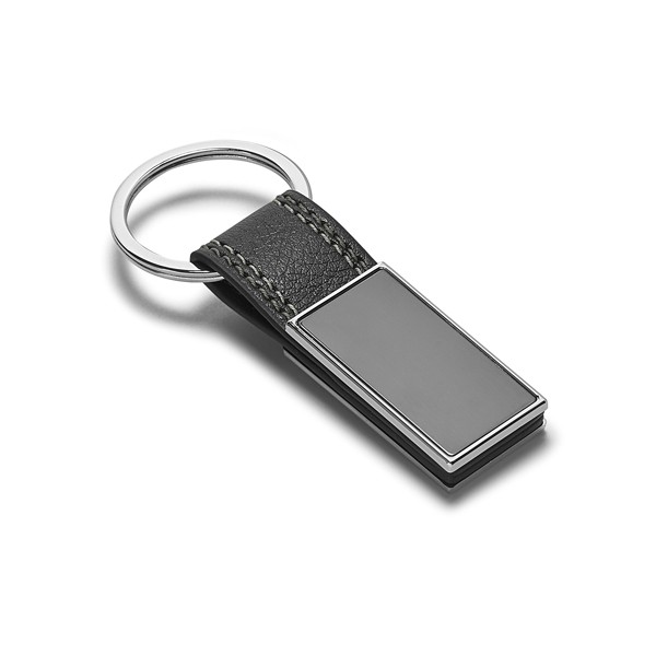 Promotional Leather Metal Keyring