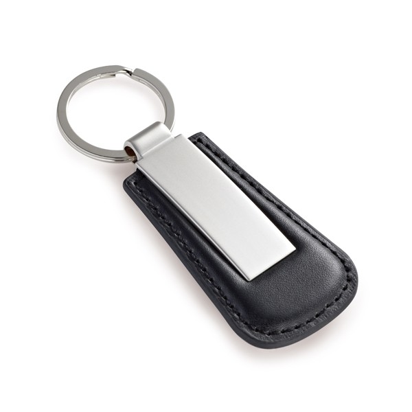 Promotional Leather Metal Keyring