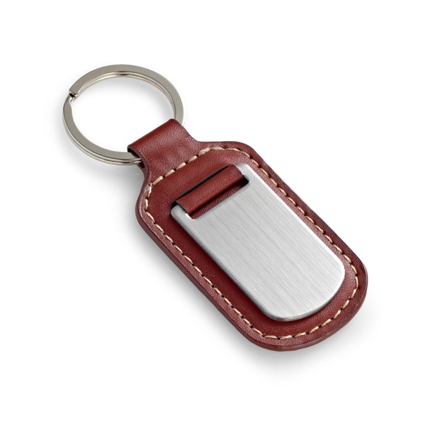 Promotional Leather Metal Keyring