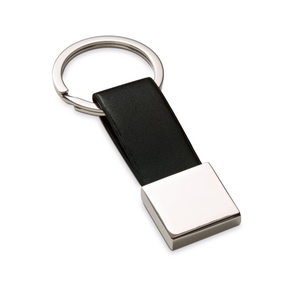 Promotional Leather Metal Keyring