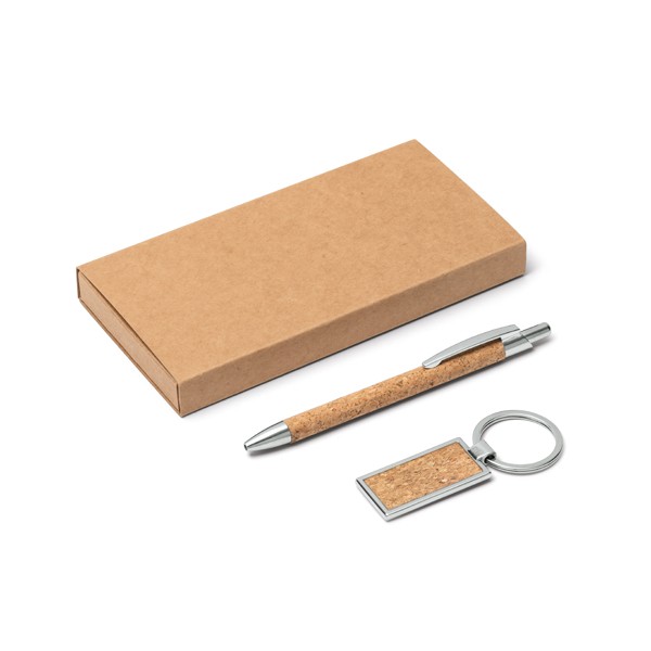 Promotional Ballpoint And Keyring Set