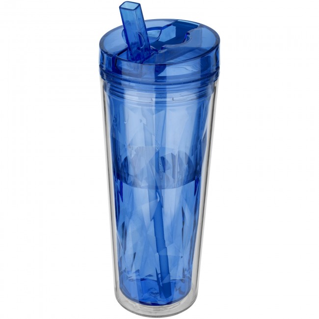 Promotional Flip n Sip 535 ml geometric insulated tumbler - Image 1