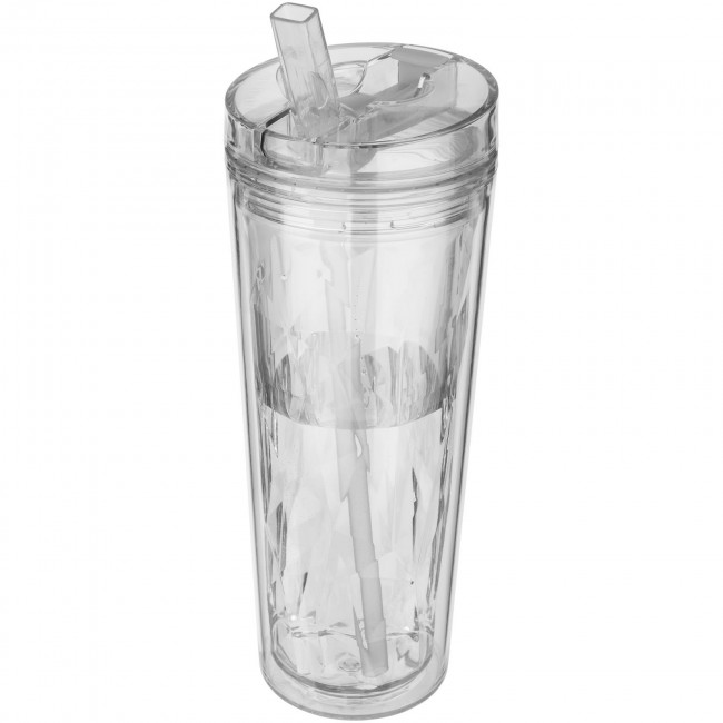 Promotional Flip n Sip 535 ml geometric insulated tumbler - Image 3