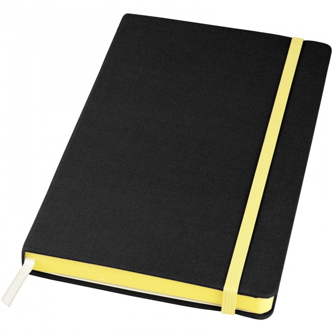 Promotional Frappé-fabric A5 hard cover notebook - Image 1