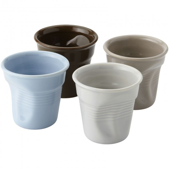 Promotional Milano 4-piece ceramic espresso cup set