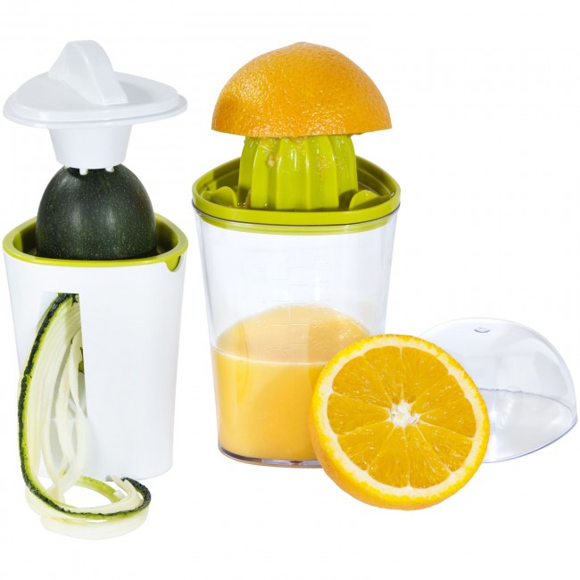 Promotional Juicee 2-in-1 juicer and spiral slicer set